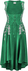 Tauriel Maxi Overdress Limited Edition Emerald Green Silver Embroidery