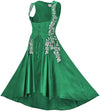 Tauriel Maxi Overdress Limited Edition Emerald Green Silver Embroidery