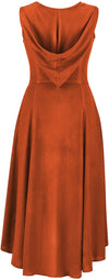 Tauriel Maxi Overdress Limited Edition Pumpkin Spice Silver Embroidery