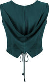 Tauriel Top Limited Edition Teal Peacock Silver Embroidery