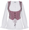 Tauriel Top Limited Edition Dusty Rose Silver Embroidery