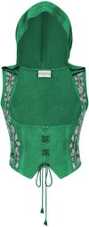 Tauriel Top Limited Edition Emerald Green Silver Embroidery