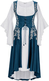 Tauriel Maxi Set Limited Edition Majolica Blue Silver Embroidery