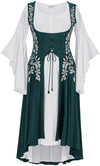 Tauriel Maxi Set Limited Edition Teal Peacock Silver Embroidery