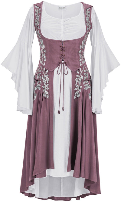 Tauriel Maxi Set Limited Edition Dusty Rose Silver Embroidery