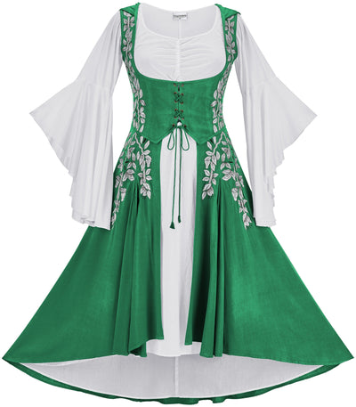 Tauriel Maxi Set Limited Edition Emerald Green Silver Embroidery