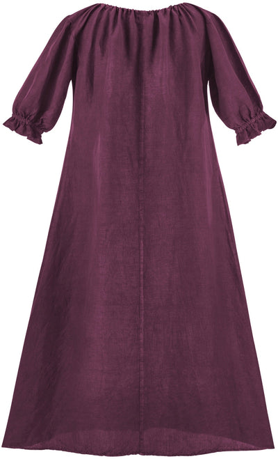 Brigid Maxi Chemise Linen Limited Edition Reds